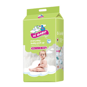 HI BABY PULL-UPS DIAPERS LRG 8-12KG 50