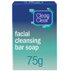 CLEAN & CLEAR FACIAL CLEANSING BAR 75G