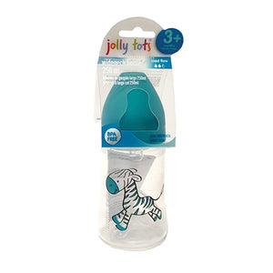 JOLLY TOTS BOTTLE W/NECK PASTELS 250ML