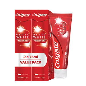 COLGATE OPTIC WHITE TWIN PK TOOTHP 2X75