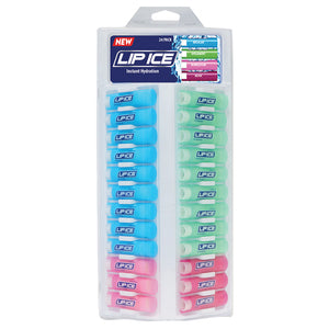 LIP ICE LIP BALM ASSORTED WAX TRAY X 24